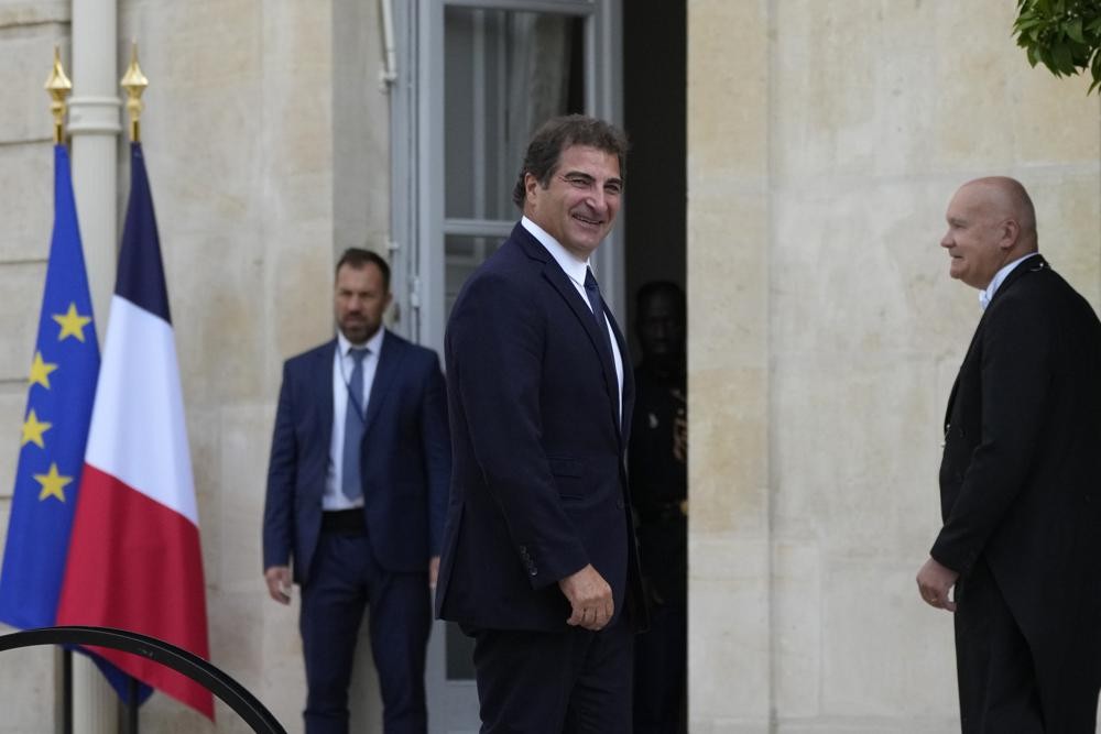 President of French rightist party Les Republicans' Christian Jacob, arrives for a meeting with France's President Emmanuel Macron at the Elysee Palace, in Paris, France, Tuesday, June 21, 2022. After the final round of parliamentary elections the strong performance of both Le Pen's National Rally and Mélenchon's coalition — composed of his hard-left  France Unbowed party as well as the Socialists, Greens and Communists — will make it harder for Macron to implement the agenda he was reelected on in May. (AP Photo/Francois Mori)